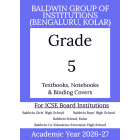 BIC AY 26 Std 5 Textbooks  Notebooks and Binding Covers